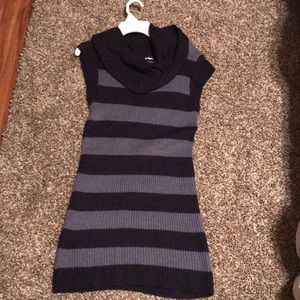Loose turtle neck sweater dress